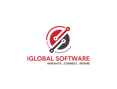 iGLOBAL SOFTWARE branding graphic design it logo logo design software unique