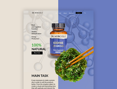 Promo site Pharmacy Example design figma graphic design ui ux web