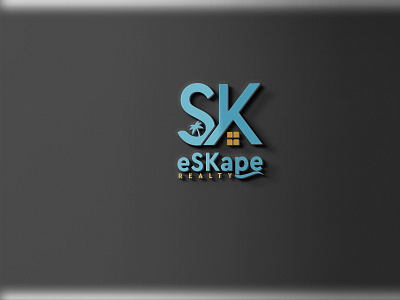 🔥SK Real Estate logo design 🔥