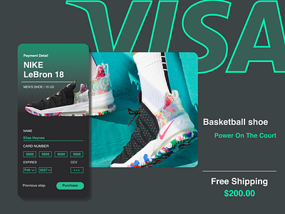 Sneakers / Credit Card Checkout
