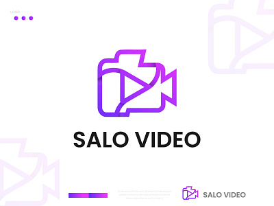 Salo Video Logo. camera logo flat flat logo logo design logotype minimalist minimalist logo modern modern logo photography logo video logo