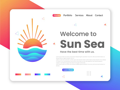 Sun Sea |  logo design |