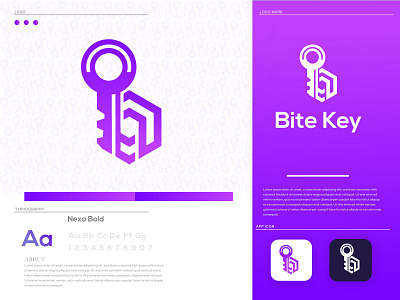 bite key b logo brand identity branding creative logo flat logo key logo minimal branding minimalistic modern logo security logo simple symbol tech logo