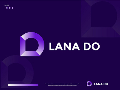 lana do | logo design app icon branding creative flat flatdesign letter logo letter logo mark logo logo design logodesign minimalist modern symbol unique logo vector