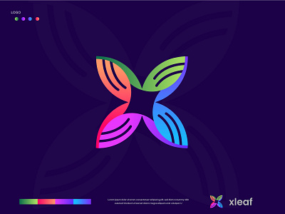 xleaf | logo design.