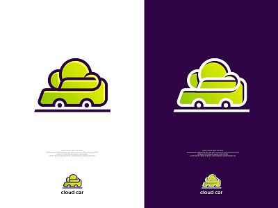 Modern cloud car | logo brand identity