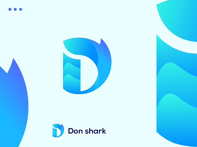 Don Shark brand identity branding business logo creative logo logo deisgn logo icon minimalist modern logo professional logo shark logo unique