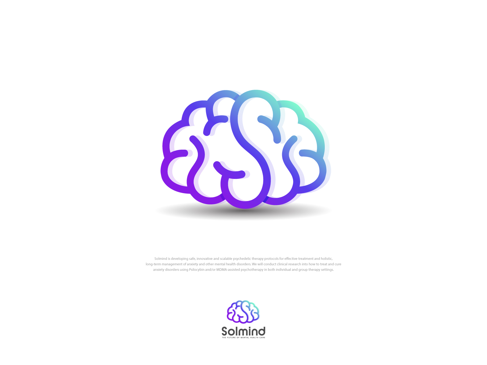 Modern minimalist Brain logo design and brand identity by Niizam