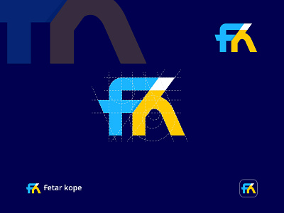 Fetar kope branding business logo creative flat icon logo logo design logo identity logomark marketing logo minimalist modern professional symbole