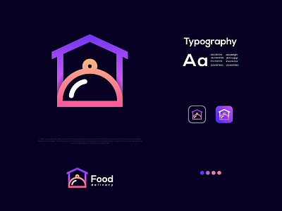 Food home delivery brand identity business logos colorful creative unique flat logo food delivery fresh gradient home delivery logo design logo designer logo mark logodesign logotype minimalist logo modern logo monogram symbol playful professional startup company