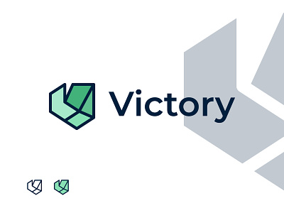 Victory brand identity branding creative flat logo logo design logodesign logotype minimalist logo modern logo monogram v logo