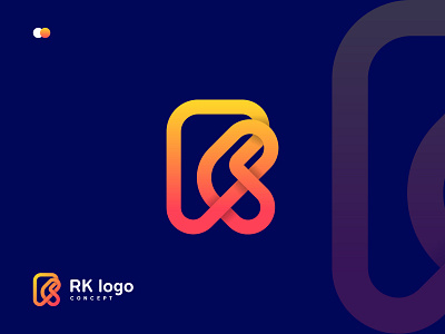 RK logo brand identity branding design flat logo illustration letter logo logo logo design logodesign logotype minimalist logo modern logo monogram style guide