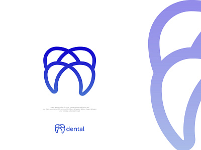 Dental logo branding dental dental logo logo design logo mark medical logo modern