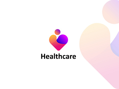 Health care brand identity care health heart logo design modern logo