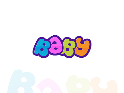 Baby baby brand identity child logo kids logo logo design logodesign logotype modern logo playful
