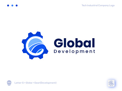 Technology Development Logo brand identity construction logo development g logo gear industrial logo logodesign logotype minimalist logo modern logo software technology
