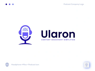 Podcast logo audio logo brand identity branding logo logo design logodesign logotype mice logo minimalist logo modern logo podcast logo technology