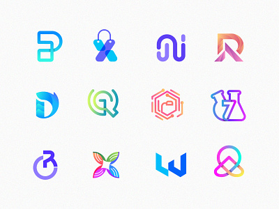 Logo Collection bio bolckchain branding crypto cyber fintech high tech identity lab lettering logo design logo mark medical tech modern monogram saas sicurity software technology unsued