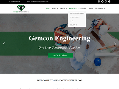 Gemcon Engineering elementor elementor pro engineering website service website website wordpress wordpress design