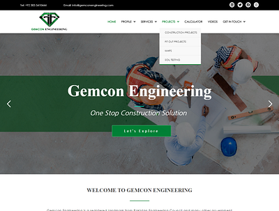 Gemcon Engineering elementor elementor pro engineering website service website website wordpress wordpress design