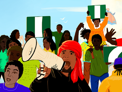 Nigerian protestors