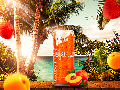 Red Bull Summer Edition arte banner branding design flyer graphic design marketing social social media