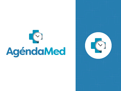 Agendamed logo appointment brand brand design brand identity branding flat health logo medical