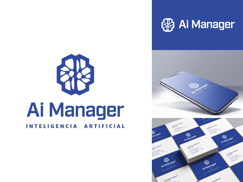 ai manager logo ai artificialintelligence brand design brand identity branding business illustration logo