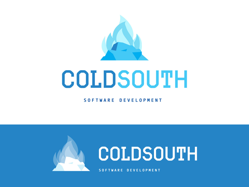 ColdSouth logo brand design brand identity branding development flat illustration logo software