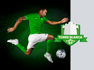 Torre Blanca brand brand identity design flat football illustration player shield shirt soccer sports