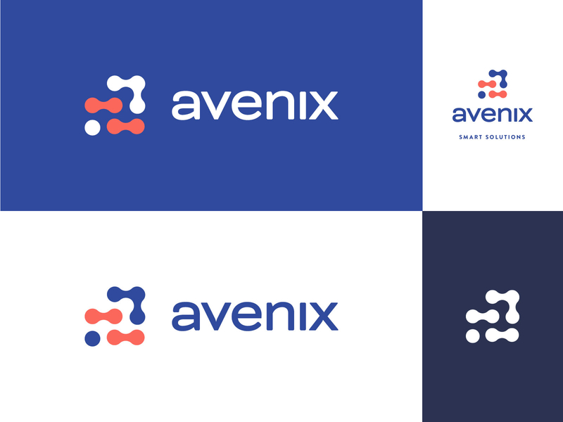 Avenix (redesign) ai artificial intelligence brand brand identity branding flat logic logo proposal redesign software development