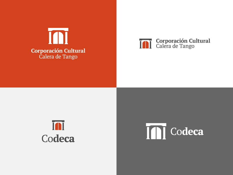 Codeca brand brand design chile culture flat house of culture logo proposal