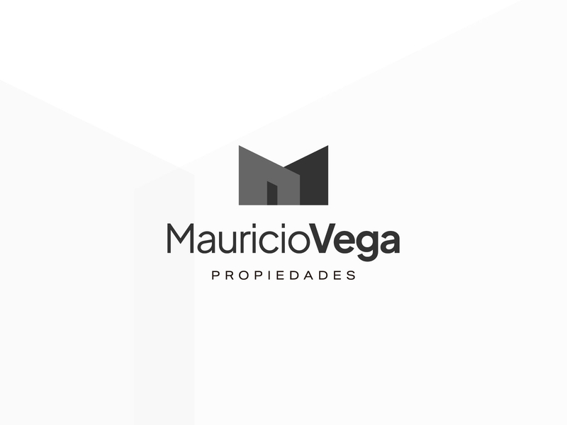 Mauricio Vega — Propiedades brand brand identity broker buildings chile door logo mv property real estate logo