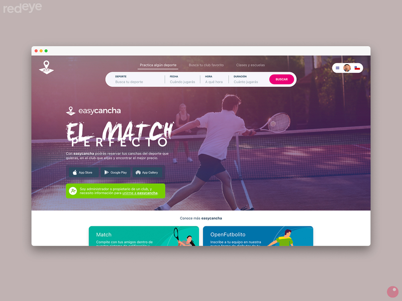 easycancha landing design interface landing landing page design landingpage search search bar search button selector ui user interface ux web web design webdesign wedesign