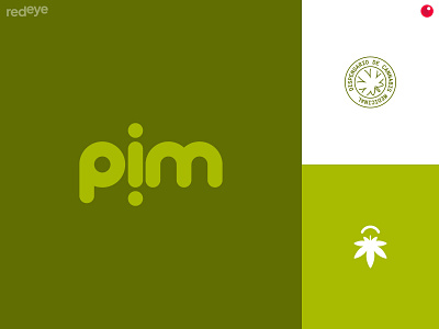 pim brand brand design brand identity branding colors design flat logo typography weed weed logo wid asociation