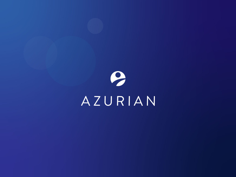 azurian brand brand design brand identity branding flat logo