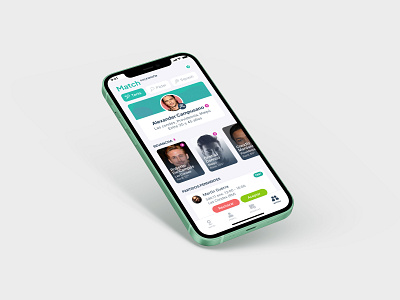 Match mobile profile ui ui design user interface ux ux design