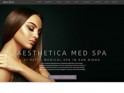 Medical Spa Website Design branding graphic design ui