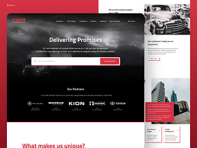 Transportation, Delivery, and Fulfillment Website Design