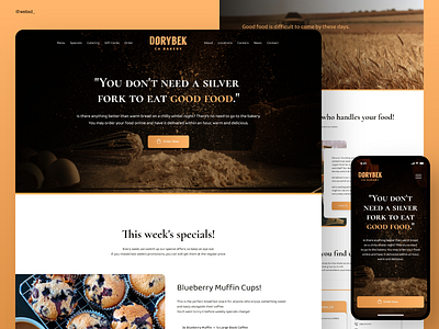 Bakery Website Design branding creative design webdesign website
