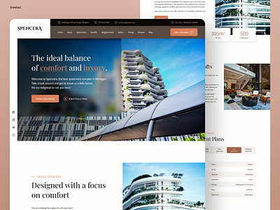 Luxury Apartment Complex Website Design