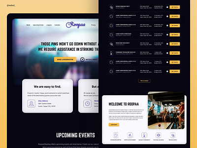 Bowling Alley Website Design