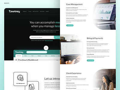 Saas Company Website Design for Legal Software