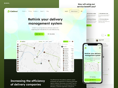 Website Inspiration for Last-Mile Delivery Management Software