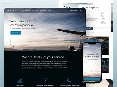 The Private Jet Company Website Design