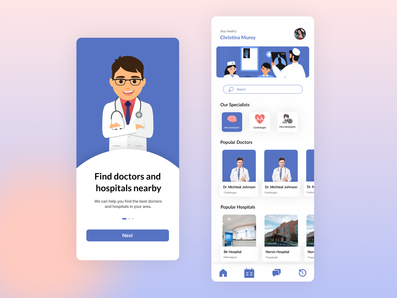 Medical Services App inprogress by Ashish Sapkota on Dribbble