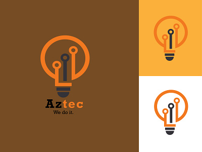 Aztec Technology Corporation branding design graphic design logo typography vector