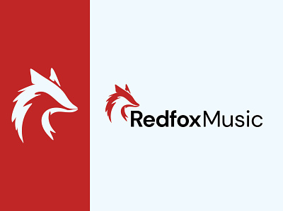 REDFOX MUSIC | MUSIC BAND app branding design graphic design logo typography vector