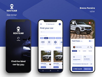 Rent a car app design app appmobile design figma mobile productdesign rent rentacar rentcar ui uidesign uimobile