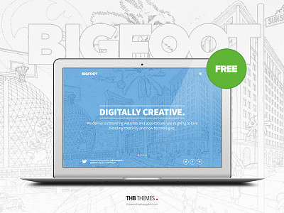 BigFoot, a FREE big, bold premium WordPress theme for creatives
